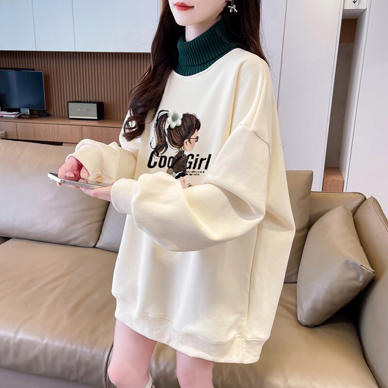 【tops】裹起毛切り替えプルオーバー　M28733