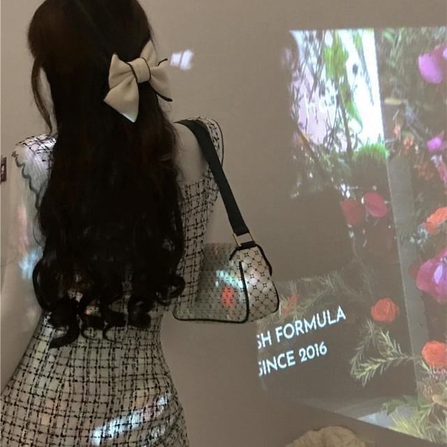 【set】ツイードトップス×ミニスカートセット　N2050
