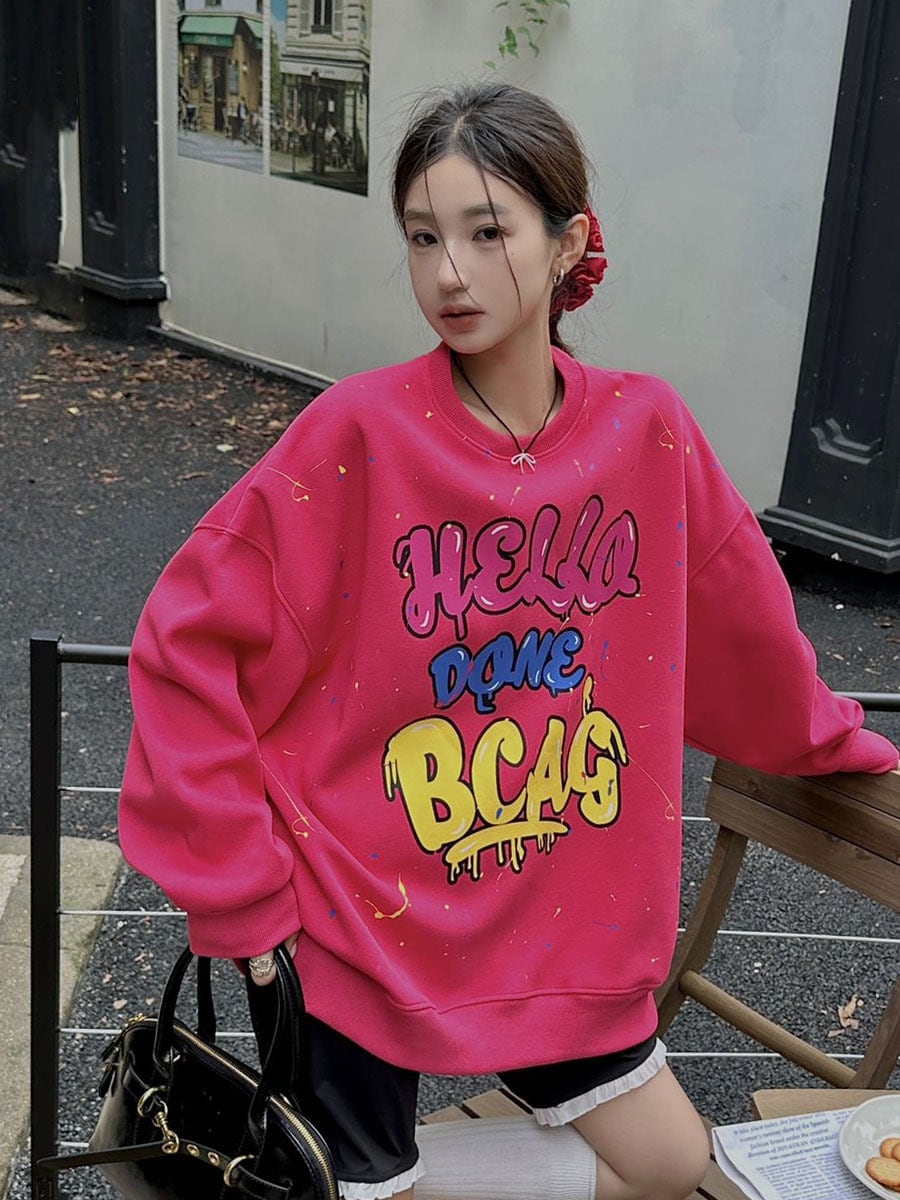 【tops】プリントプルオーバー　M25409