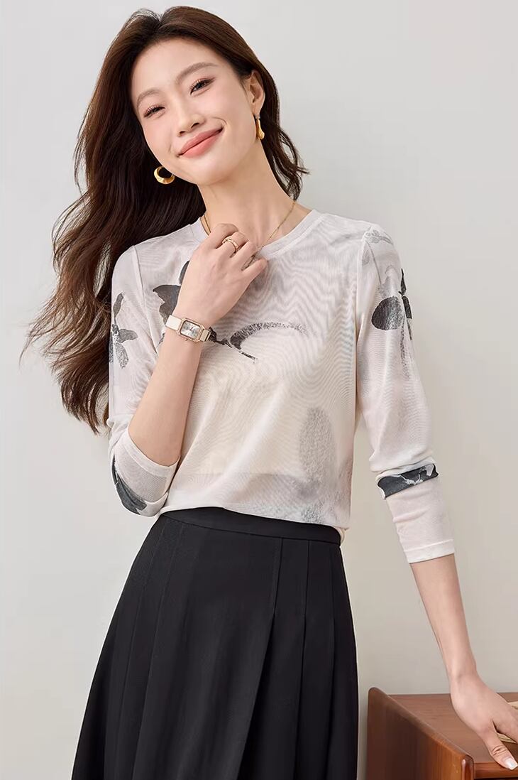 【tops】透け感トップス Q8230
