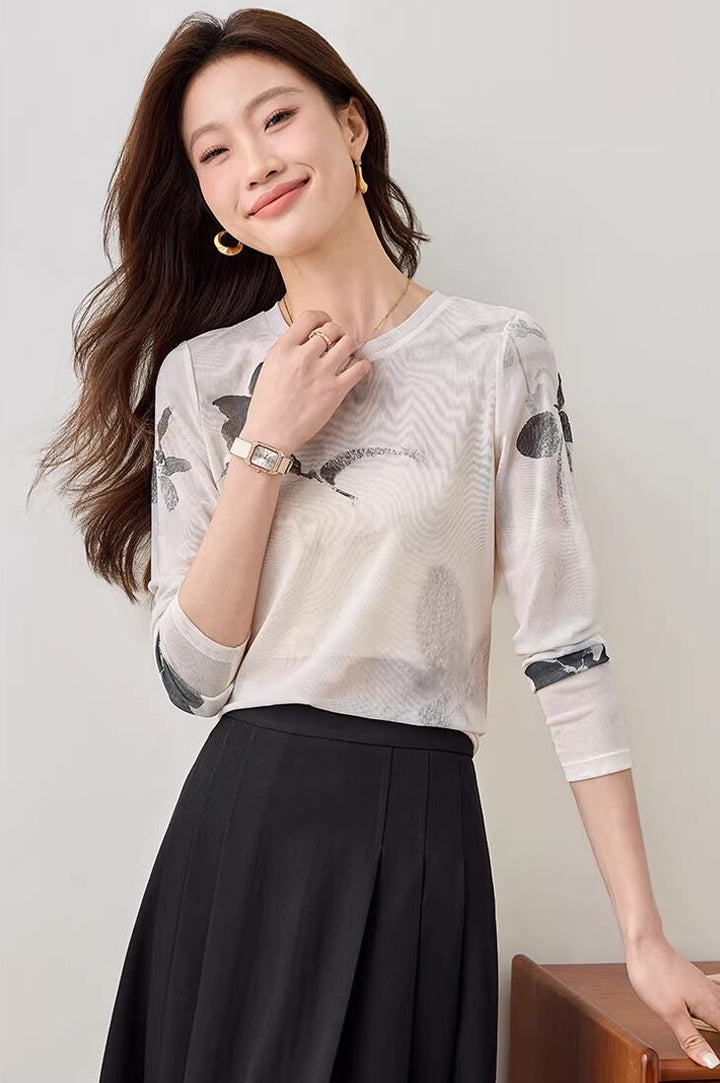 【tops】透け感トップス Q8230