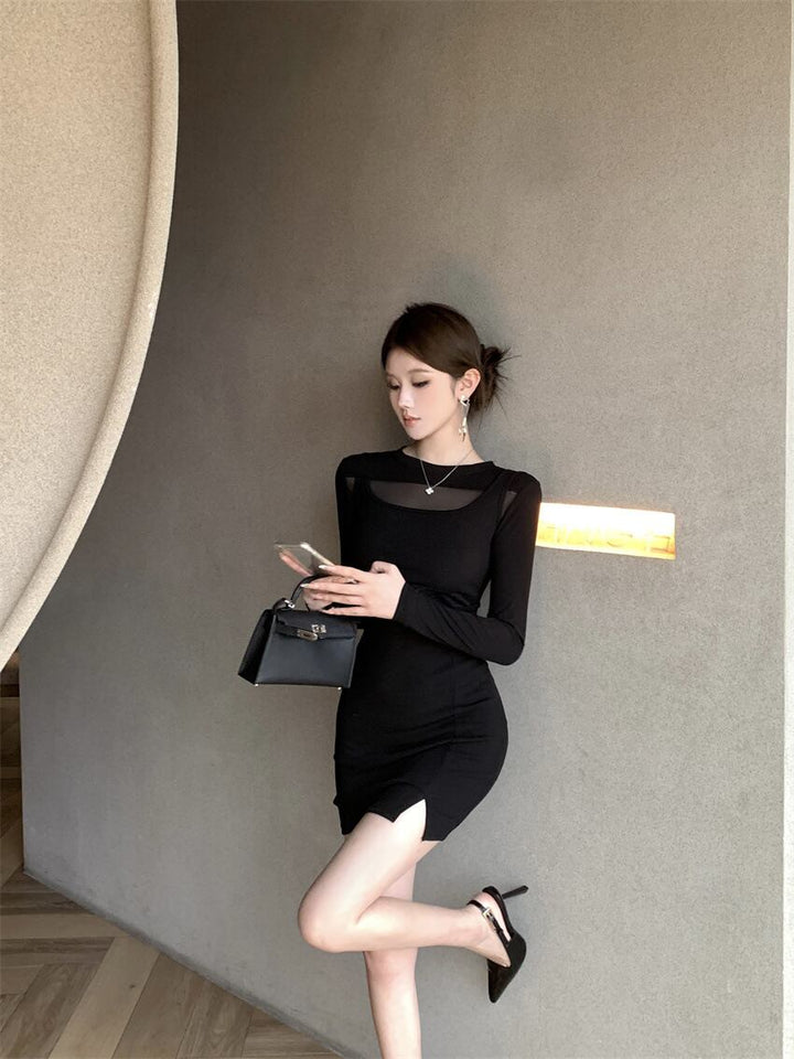 【dress】チュールドッキングワンピース　M28287