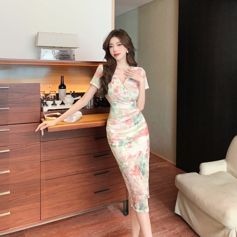 【dress】美感いっぱい✿ ✿エレガントデートワンピース　M17445