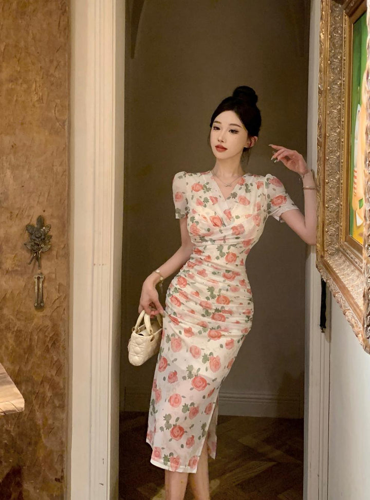 【dress】プリントワンピース　M25236