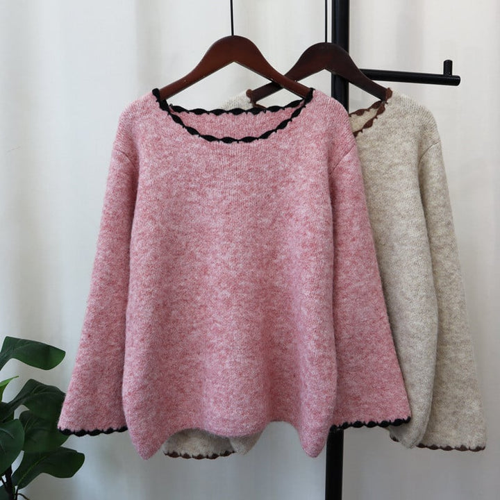 【tops】クルーネックニットセーター　M26859