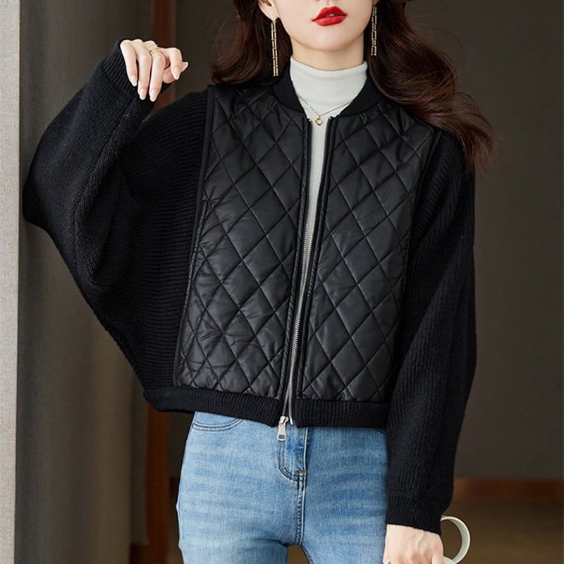 【outer】切り替えニットカーデ　M26761
