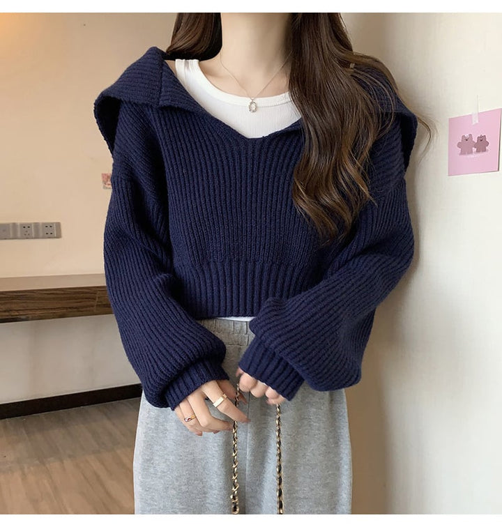 【set】ニットプルオーバーアンサンブル　 M17857
