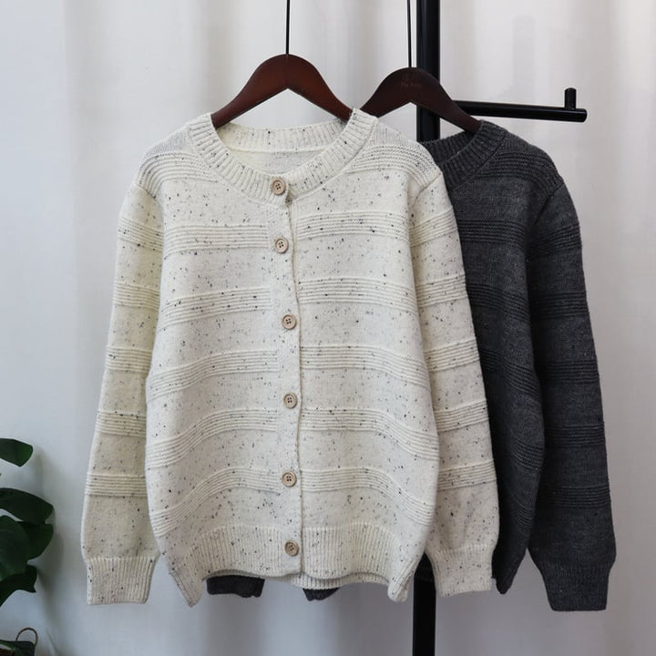 【outer】クルーネックニットカーデ　M26489