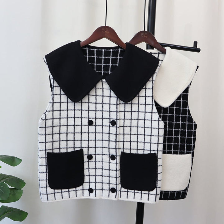 【tops】ドールカラーアウトポケットジレ　M17958