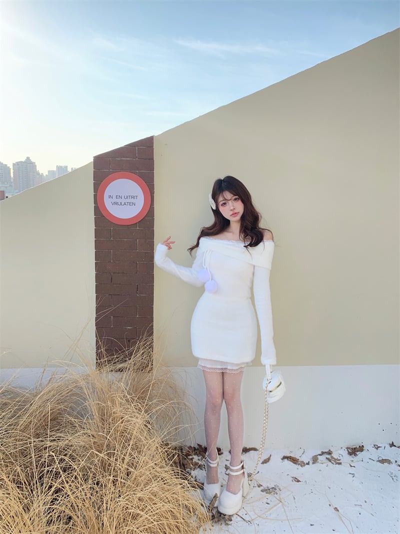 【dress】ボートネックワンピース　M26921