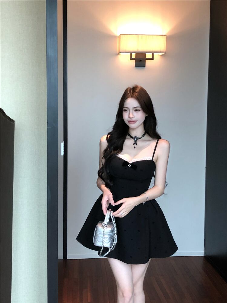 【dress】レース切り替えキャミワンピース　M30066