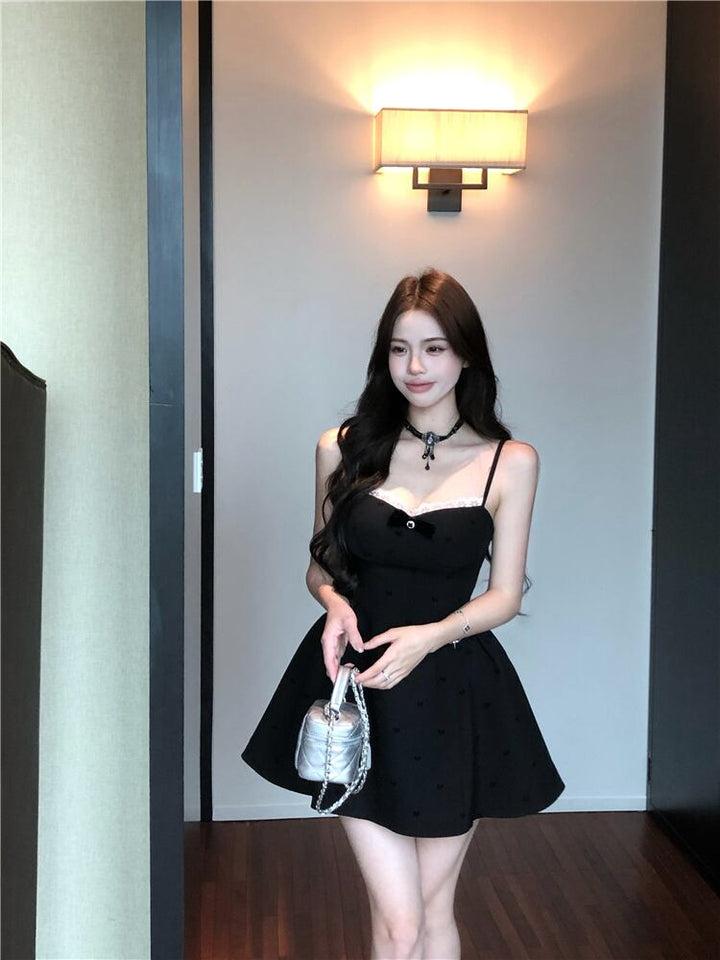 【dress】レース切り替えキャミワンピース　M30066