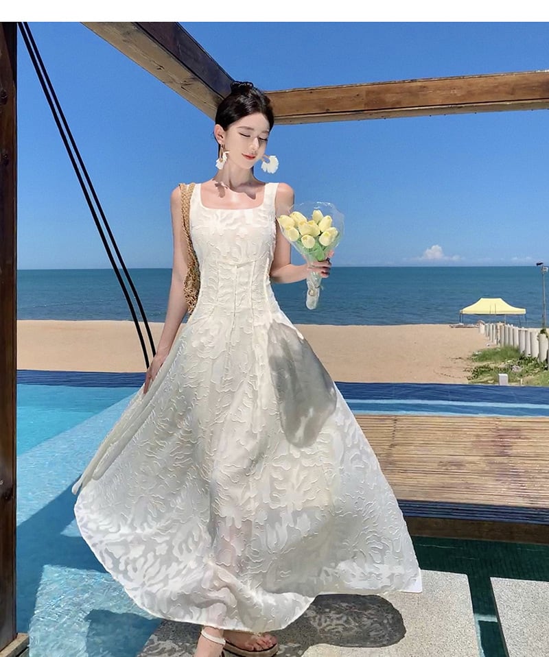 【dress】美人度アップエレガントキャミワンピース着瘦せ　M17458
