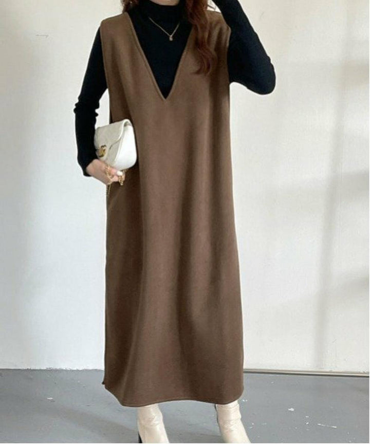 【dress】Vネックベストワンピース　M26527