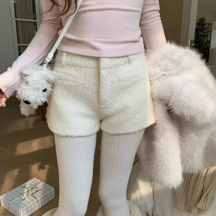 【bottoms】ラシャショートパンツ Q7797