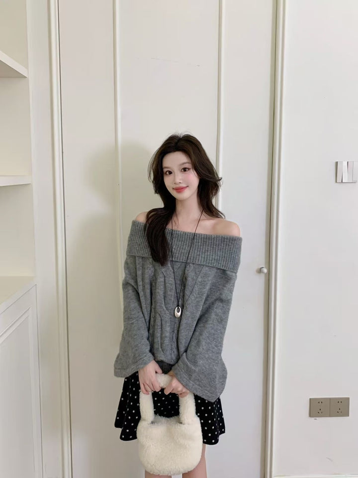 【tops】ニットトップス　K0669