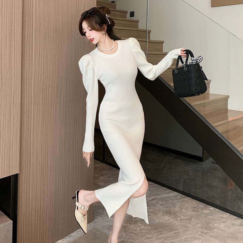 【dress】スリットワンピース　M18603
