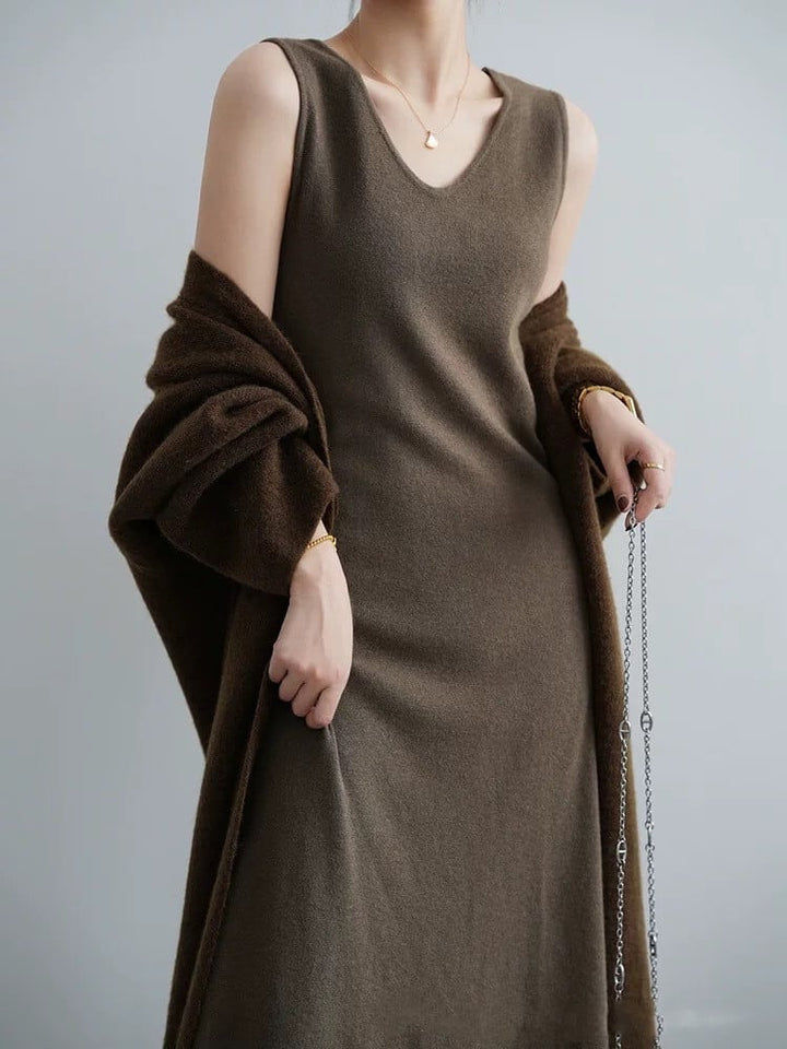 【dress】ベストニットワンピース　M26795