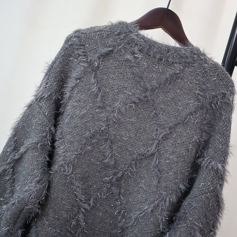 【outer】ロング丈ニットカーデ　M26681