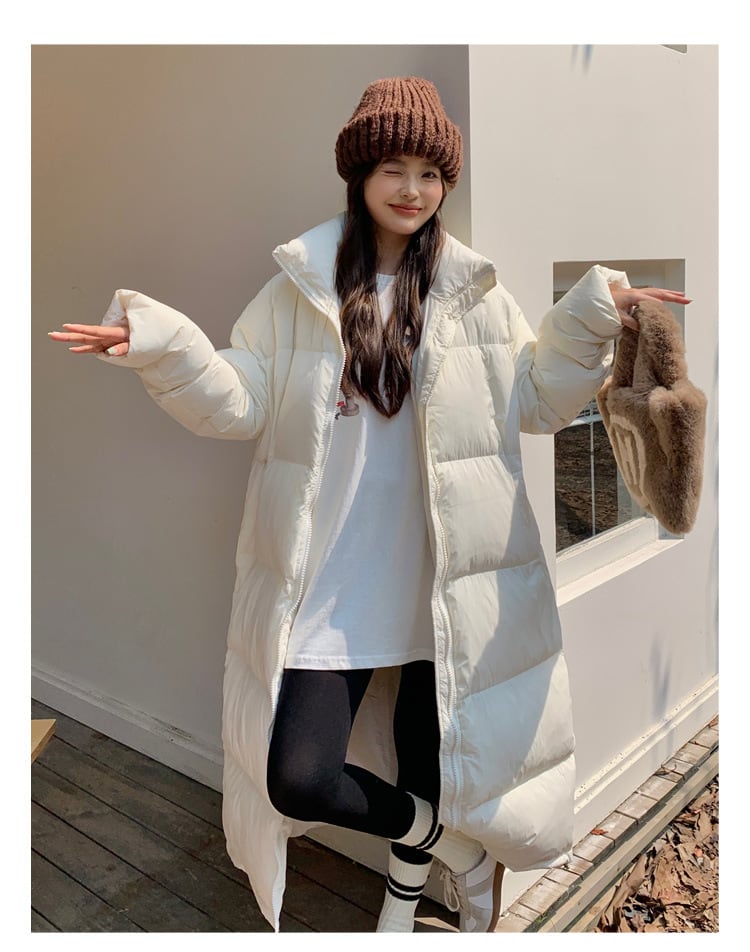 【outer】ロング丈カラーダウン　M20187
