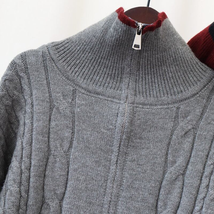 【outer】ファスナーニットカーデ　M27907