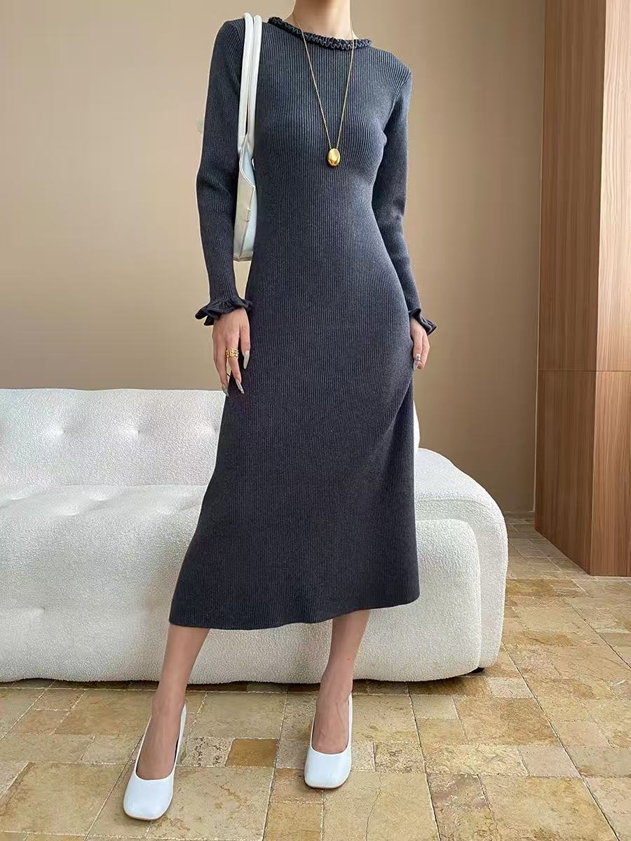 【dress】ニットワンピース  K0657