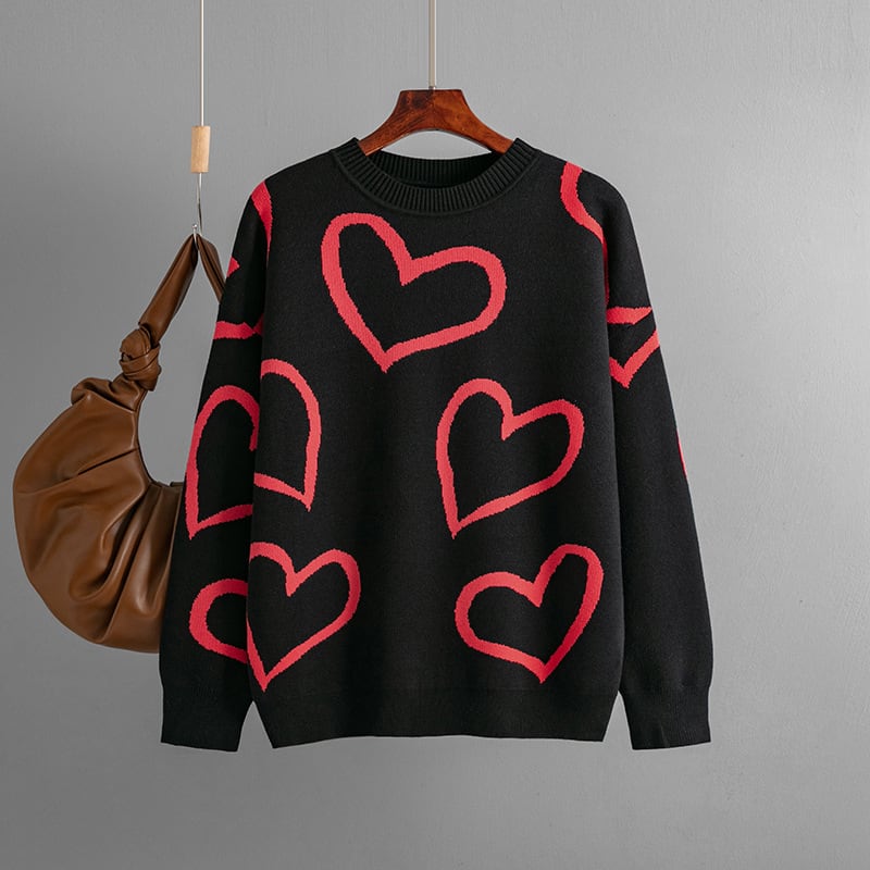 【tops】クルーネックニットセーター　M17833