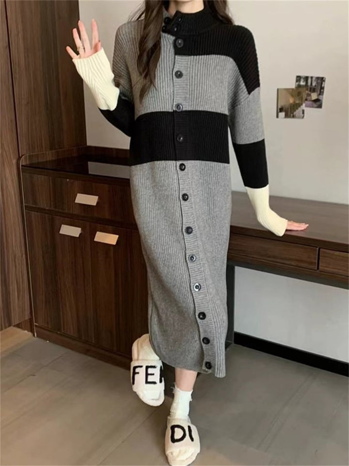 【outer】ロング丈ニットカーデ　M25900