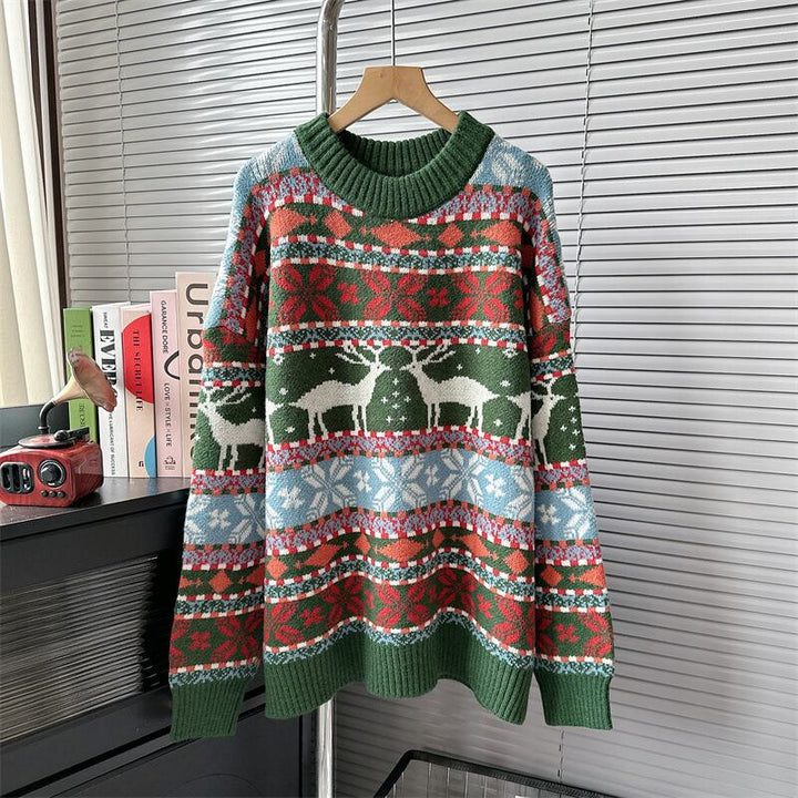 【tops】クルーネックニットセーター　M18559