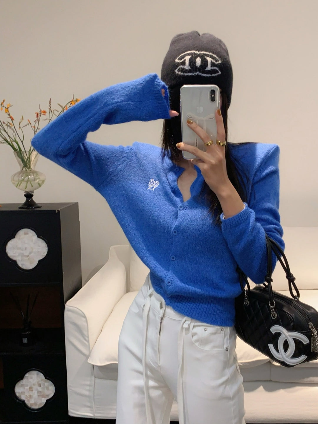 【outer】4色展開ニットカーディガン Q9281