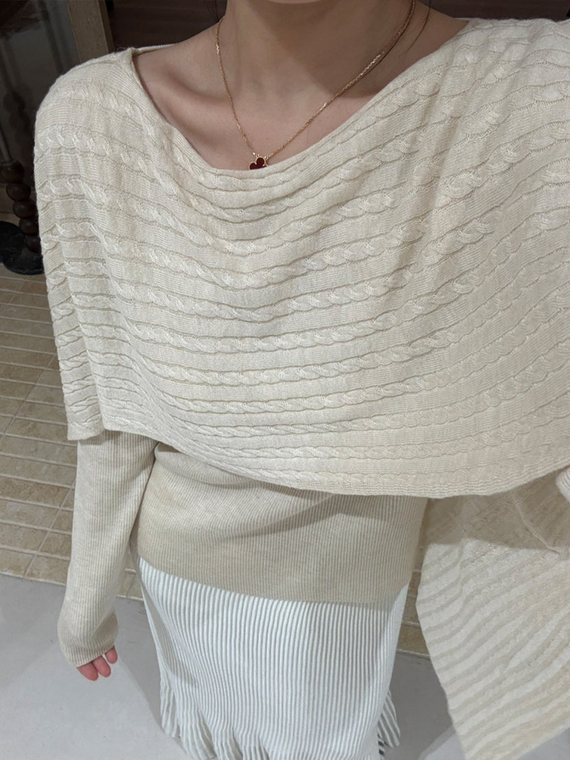 【tops】5色展開ニットトップス Q9135