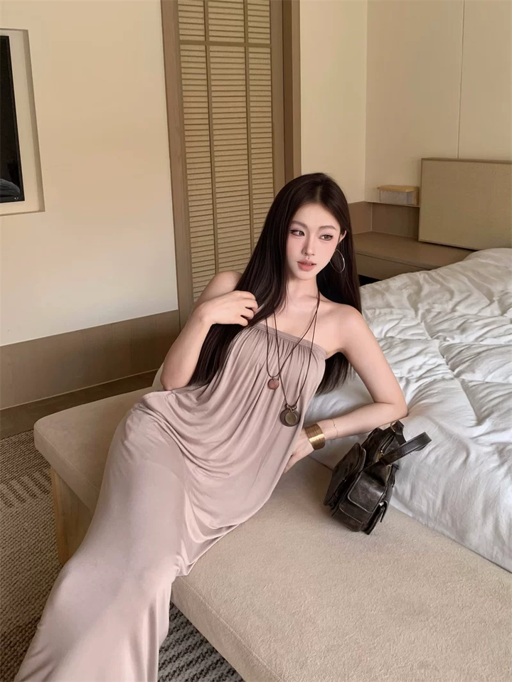 【dress】ロングチューブドレス Q8614