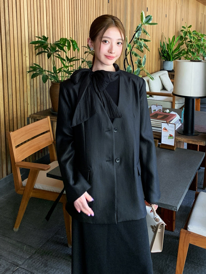 【outer】腰紐付きスーツ Q8995