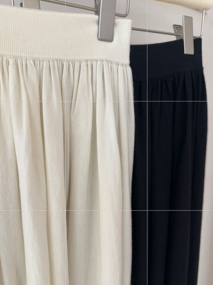 【bottoms】ラインストーン付きロングスカート Q9151