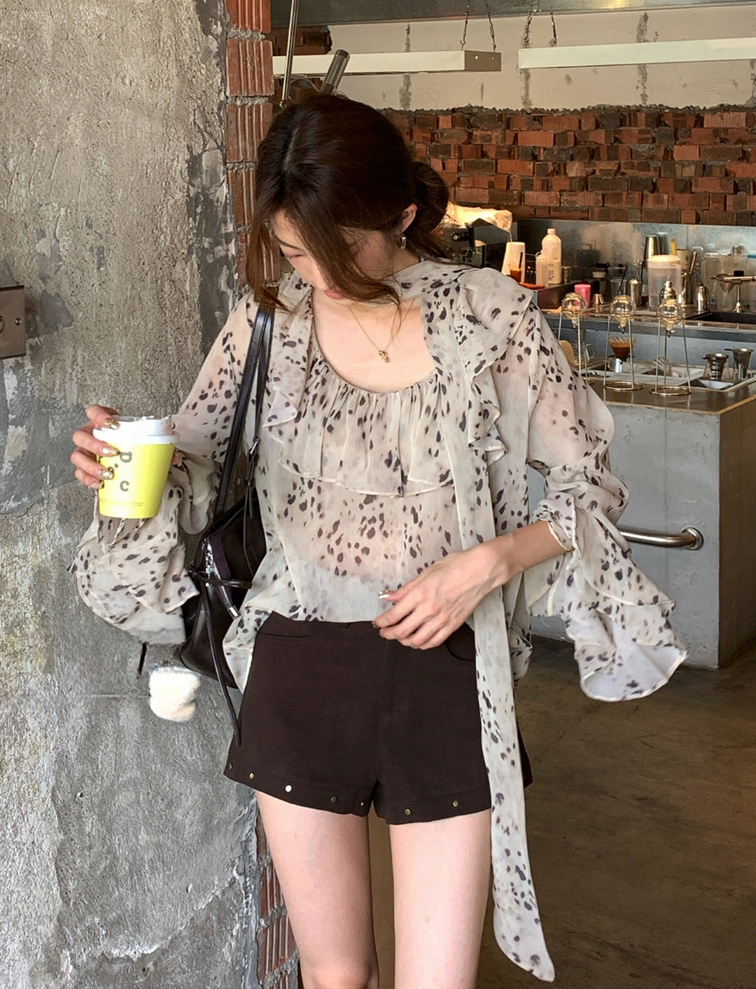 【tops】フリルカラートップス Q8956
