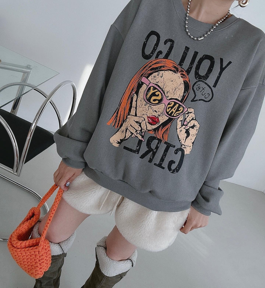 【tops】プリントプルオーバー　M27096