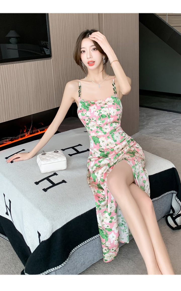【dress】花柄キャミワンピース　M22472