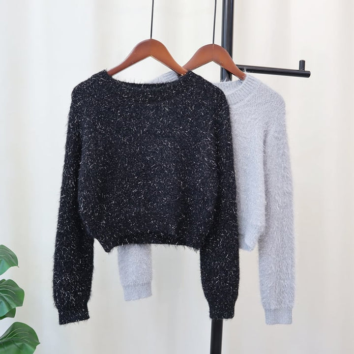 【tops】クルーネックニットセーター　M17997