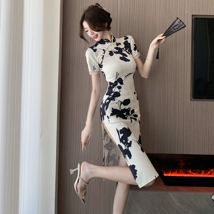 【dress】女性力を高める～プリントデートワンピース　M17192
