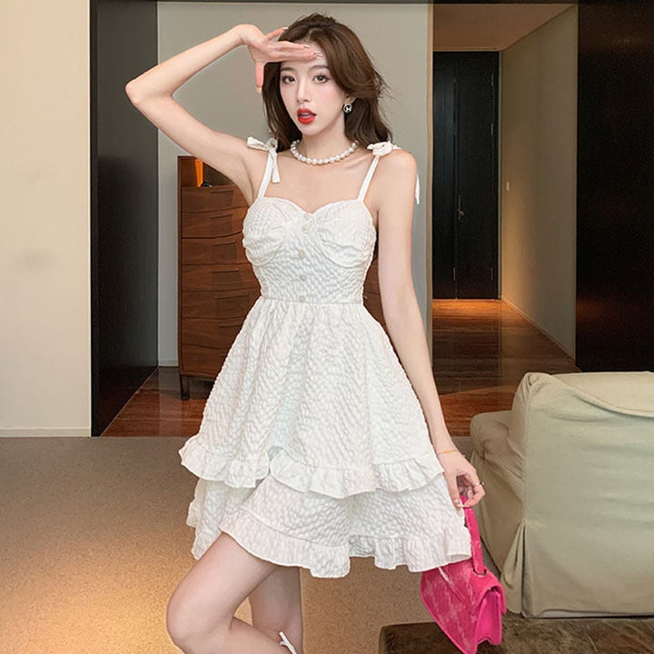 【dress】柔らかくて優しい印象キャミワンピース着瘦せ　M17235