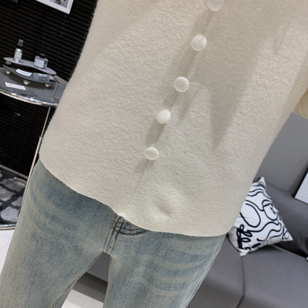 【tops】立体フラワーニットトップス　M28064
