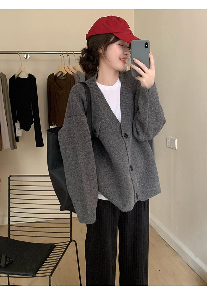 【outer】着回し最強肌触りいい カーディガンゆったり　M17521