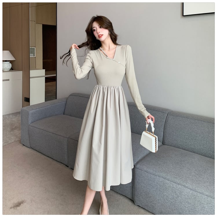 【dress】絶対欲しい ファッションシンプルワンピース　M17322