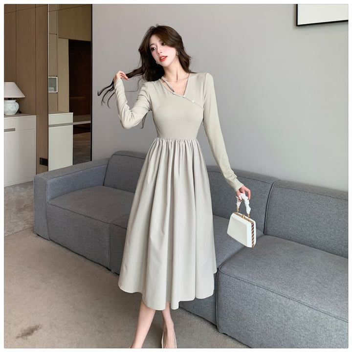 【dress】絶対欲しい ファッションシンプルワンピース　M17322