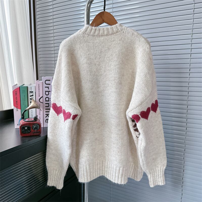 【tops】ジャカードニットセーター　M26883