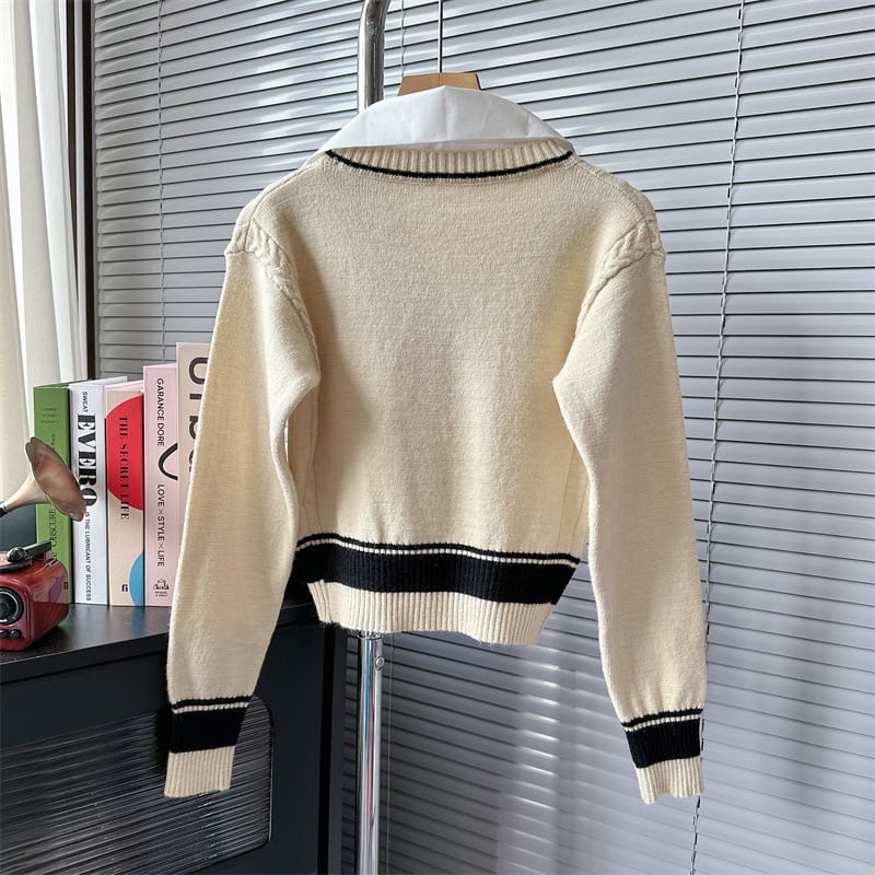 【outer】ドッキングニットカーデ　M18026