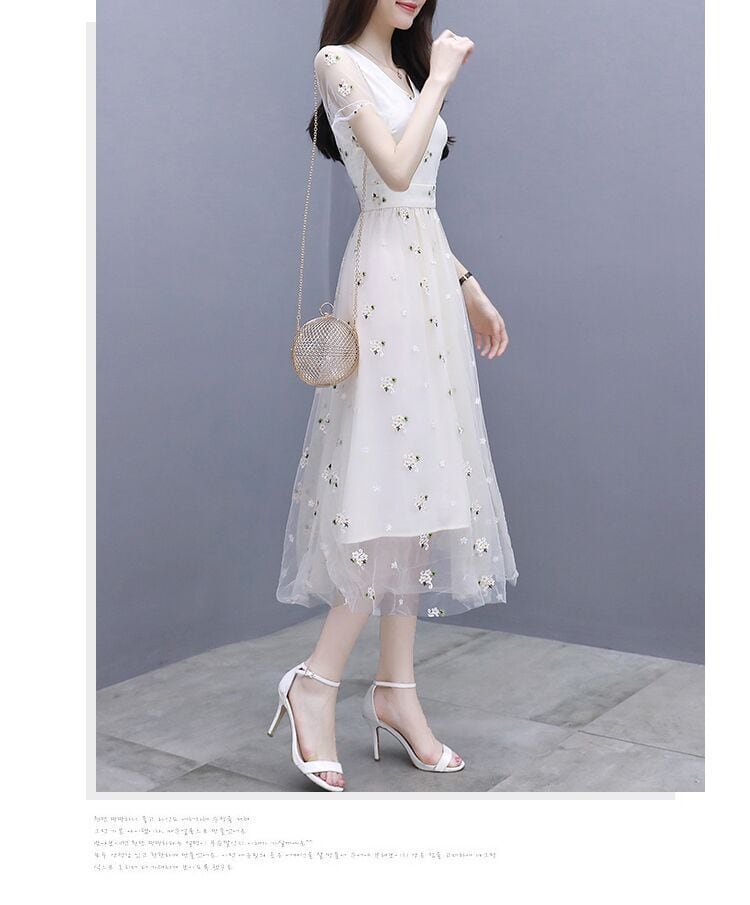 【dress】話題沸騰中 オシャレスウィート花柄ワンピース　M16806