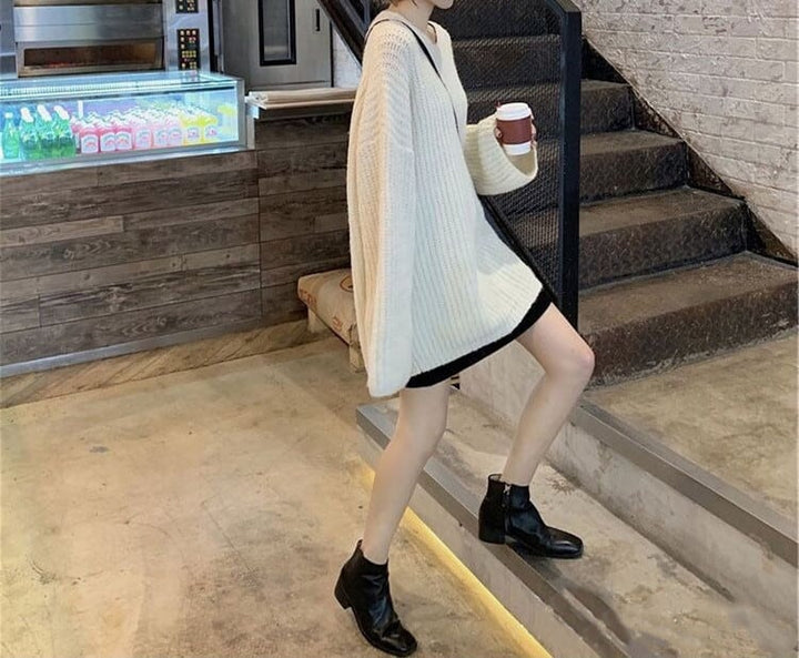 【tops】クルーネックニットセーター　M18398