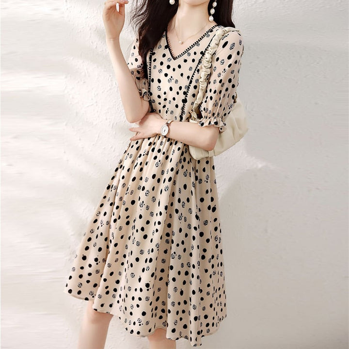【dress】プリントワンピース　M22617
