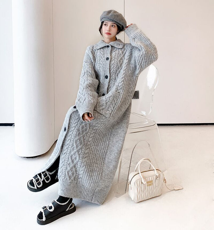 【dress】ロングニットワンピース　N2187